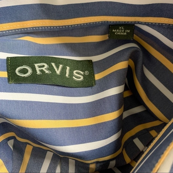 Orvis 100% Cotton Long Sleeve Button Down Shirt - Picture 10 of 11